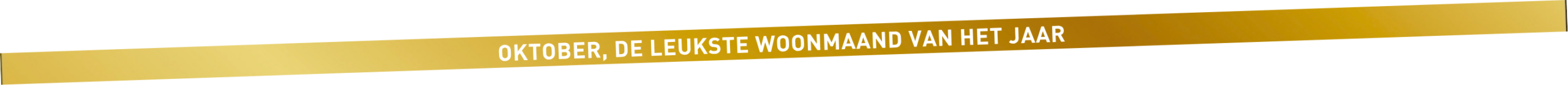 Oktober de leukste woonmaand van het jaar
